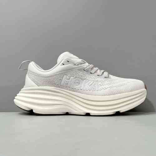 XR版本 邦代8-灰色1127952-LRNC HOKA ONE ONE Bondi 8 舒适休闲 网布织物 低帮 长跑跑步鞋 女款 灰