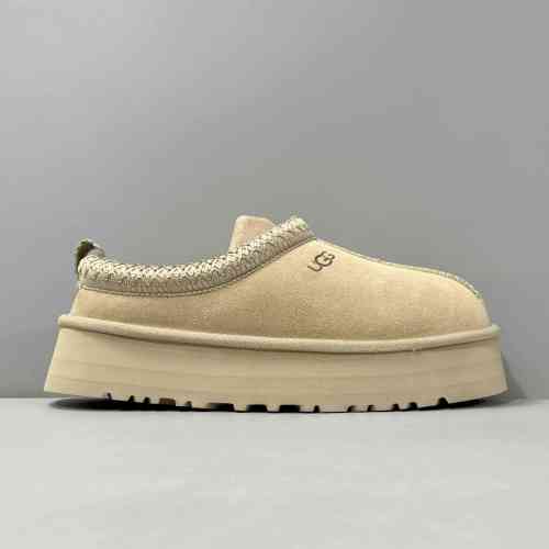 LZ版本 厚底民族风-菜籽色1122553-MDSD UGG 休闲舒适包头拖鞋 女款 芥菜籽色