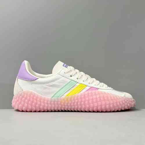 VK版本 黄绿粉EE5668 阿迪达斯三叶草Country xadidas originals Kamanda 防滑耐磨低帮 运动休闲鞋 男女同款