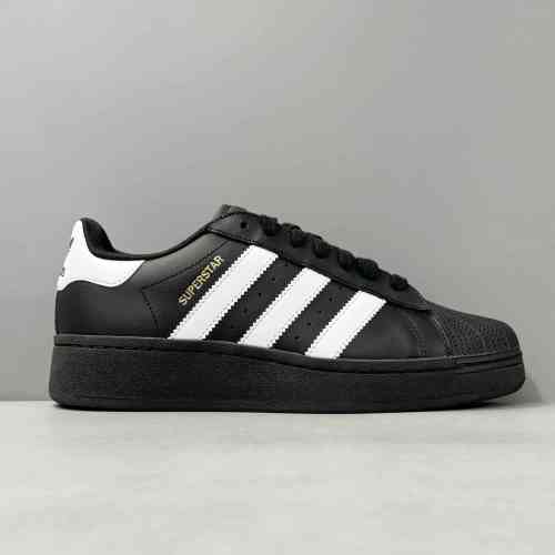 V版顶级 黑色IG9777 阿迪达斯三叶草adidas originals Superstar XLG 防滑耐磨轻便 低帮板鞋 男女同款