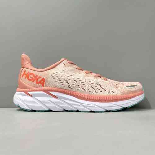 LH版本 克里夫顿8-粉色1119394-CSPY HOKA ONE ONE Clifton 8 舒适 休闲 透气 低帮跑步鞋 女款 粉色