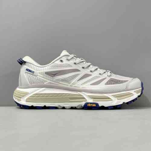 DF版本 玛法特2/灰蓝1126851-0PR HOKA ONE ONE Mafate Speed 2 舒适百搭减震耐磨 低帮 休闲跑步鞋 男款 灰蓝