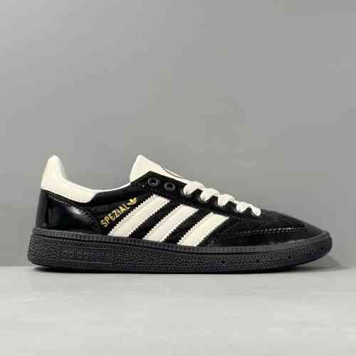 HZ版本 SP 黑白JP5669 阿迪达斯三叶草adidas originals HANDBALL SPEZIAL 轻便舒适防滑耐磨 低帮 板鞋 男女同款 黑白 黑白钢琴键 漆皮