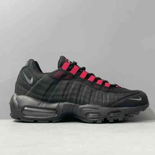 AW版本 黑红FQ2430-001 Nike Air Max 95 "Black Red" 耐磨透气 低帮 运动休闲鞋 GS 黑红