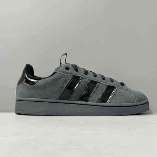 V版顶级 炭黑HQ9072 阿迪达斯三叶草Adidas Originals Campus 00s 防滑耐磨轻便低帮板鞋 男女款 头层麂皮