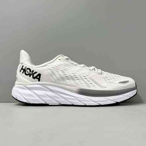 LH版本 克里夫顿8-灰色1119393-LRNC HOKA ONE ONE Clifton 8 公路 减震 低帮 跑步鞋 男款 灰色