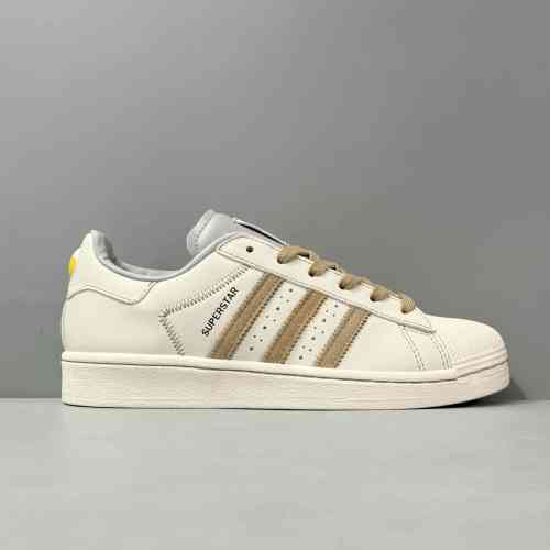 PP版本 白褐灰IF1779 阿迪达斯三叶草adidas originals SUPERSTAR 防滑减震耐磨轻便低帮 板鞋 男女同款 白褐灰