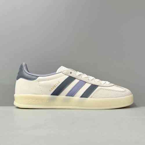 XC版本 白灰蓝 渐变蓝IG1643 德训鞋阿迪达斯三叶草Adidas Originals Gazelle Indoor 防滑低帮板鞋 T头鞋