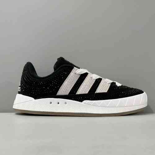 HX版本 钻石黑GY5274 复古鲨鱼面包鞋 板鞋 阿迪达斯三叶草 Adidas Originals Adimatic舒适耐磨轻便低帮板鞋 男女鞋