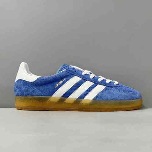 炸天版本-原底 GZ蓝白棕HQ8717  盖乐系列Adidas Originals Gazelle Indoor   防滑低帮板鞋 T头鞋