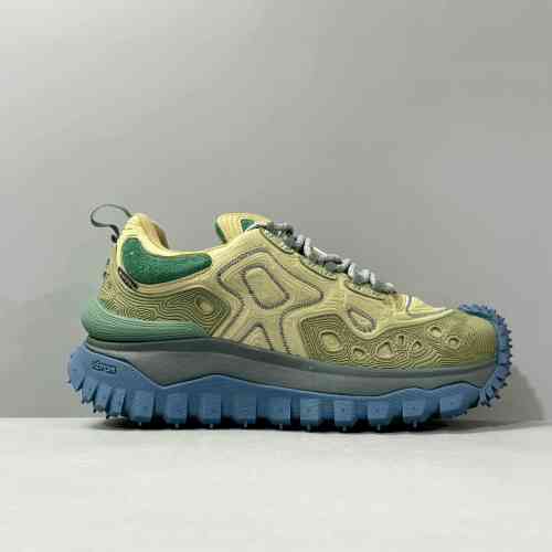 DH版本 SB联名绿M327523E Salehe Bembury x Moncler盟可睐 Trailgrip 圆头系带 生活休闲鞋 男女同款