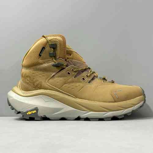 CF版本 卡哈2代高帮-棕色1123155-HLY HOKA ONE ONE Kaha 2 GTX 蜜色 圆头舒适 减震防滑 高帮 户外功能鞋 男款 棕色