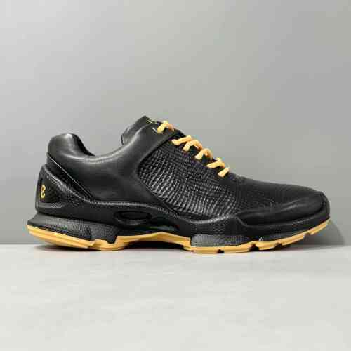 BK版本 黑橙黄80033361092 ecco爱步 牛皮 舒适 防滑耐磨 低帮 徒步鞋 女款黑色