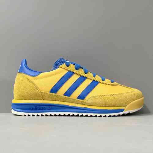 HR版本 黄色IE6526 阿迪达斯三叶草adidas originals SL 72 RS时尚复古 织物耐磨透气 低帮 训练跑步鞋 男女同款 黄色