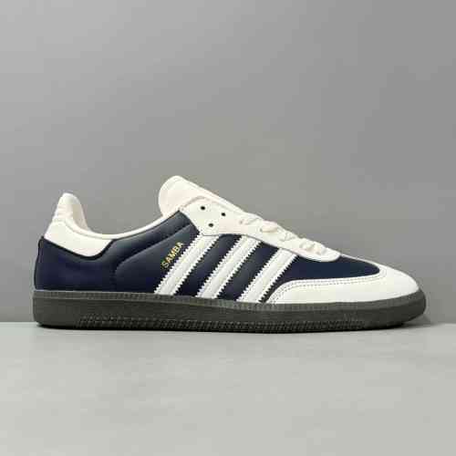 YH版本 白蓝色1IG1968 阿迪达斯三叶草adidas originals SAMBA OG“Night Indigo”舒适百搭 防滑耐磨 低帮 板鞋 女款 白蓝色