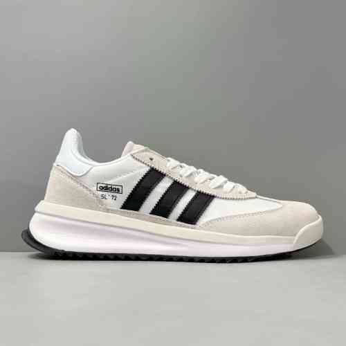 XG版本 2代-米白黑JI2509 阿迪达斯三叶草adidas originals SL 72 RTN 舒适 防滑耐磨 低帮生活休闲鞋