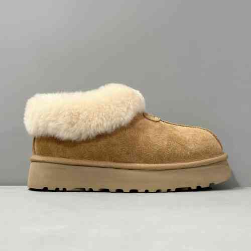 LZ版本 厚底塔次特-粟色1134610H-CHE UGG 保暖 舒适一脚蹬包头 及踝 雪地靴 女款 栗色