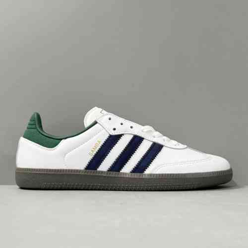 YH版本 蓝白绿IH4882 阿迪达斯三叶草adidas originals Samba Adv 防滑耐磨轻便 低帮板鞋