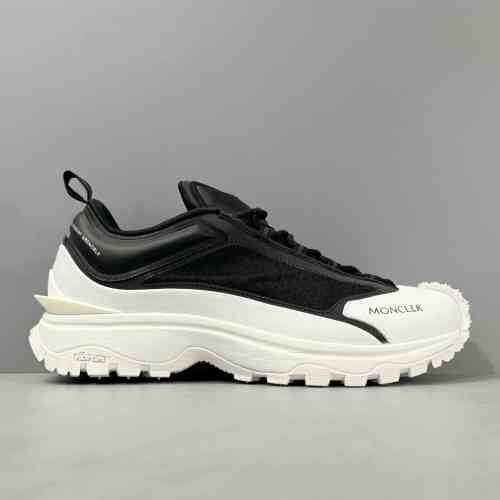 DH版本 黑白色0M2808999 Moncler盟可睐 Trailgrip Lite 系带 减震 低帮 运动休闲鞋