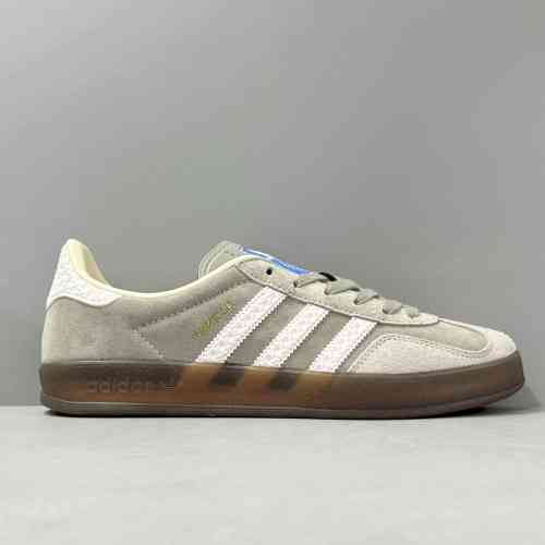 GY版本 GZ灰白 IF1807 花纹 阿迪达斯三叶草德训鞋 盖乐系列 Adidas Originals Gazelle Indoor  男女款 防滑低帮板鞋 T头鞋