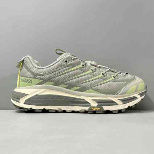 DF版本 玛法特2.5/米绿1141572-BYS HOKA ONE ONE Mafate Three 2 简约百搭舒适减震防滑 低帮 越野跑步鞋 男女同款 米绿