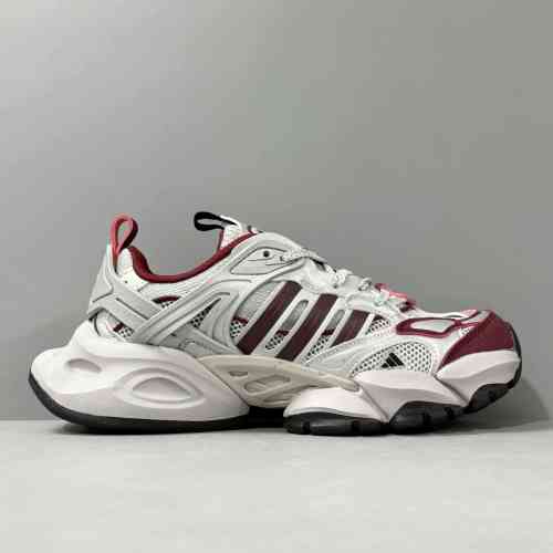 YH版本 银酒红JP5762 阿迪达斯三叶草adidas XLG RUNNER DELUXE 轻机甲鞋-赛博厚底防滑耐磨 低帮 休闲跑步鞋 男女同款 银酒红