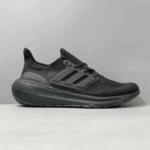 HG版本 UB9.0全黑GZ5166 阿迪达斯三叶草 adidas ULT 圆头系带 织物减震防滑耐 低帮跑步鞋 女