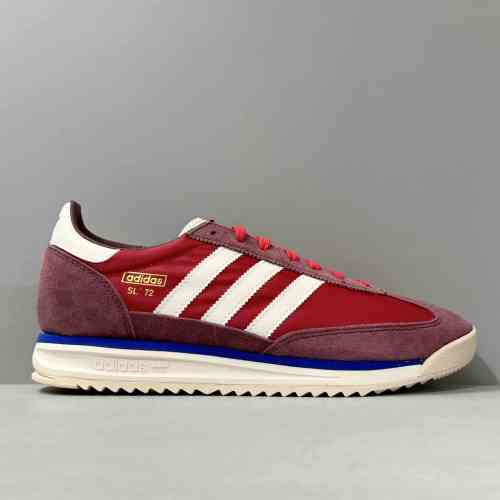 AW版本 红白JI1280 阿迪达斯三叶草 adidas SL 72 尼龙 时尚简约 生活休闲鞋 男款 红白