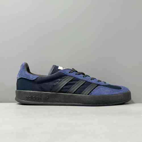 LZ版本 GZ海军蓝/网纱IH9986 阿迪达斯三叶草Hikari Shibata x adidas originals GAZELLEINDOOR 舒适百搭 防滑耐 低帮 板鞋 男女同款 海军蓝