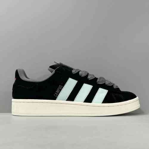 YH版本 00S黑蓝ID6249 阿迪达斯三叶草adidas originals CAMPUS 00s 耐磨透气 低帮板鞋 男女同款 黑蓝