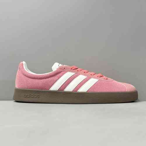 NEO粉红莓莓HQ1802-163 【定制球鞋】 adidas neo Vl Court 考拉派对 粉红莓莓 芭蕾风简约百搭 甜酷 时尚潮流 经典 低帮 板鞋 男女同款 粉红色