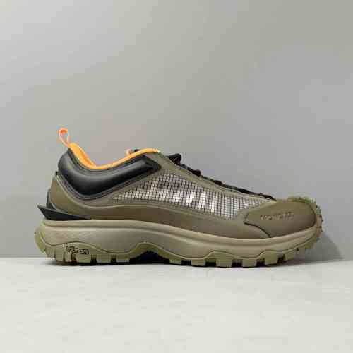 DH版本 卡其色M2808P89 Moncler盟可睐 Trailgrip Lite 徽标 系带 减震 低帮 运动休闲鞋 男款 卡其色
