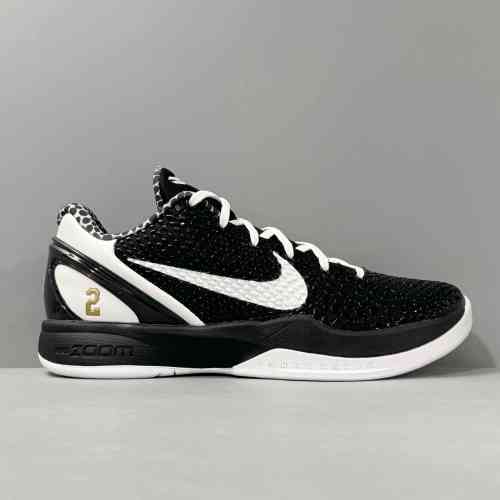 HR版本 科比6 黑白CW2190-002 Nike Zoom Kobe 6 Protro "Mambacita Sweet16"GiGi 曼巴基金会 织物合成革TPU皮革 减震防滑耐磨 低帮 实战篮