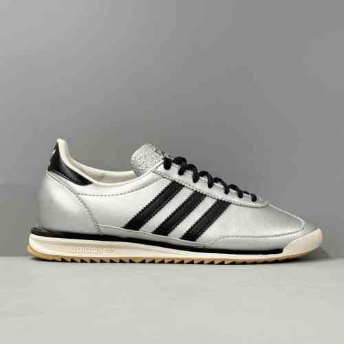 HR版本 银黑色JH6363 阿迪达斯三叶草adidas originals SL 72 OG W 舒适百搭 防滑耐磨 低帮 生活休闲鞋 女款 银黑色
