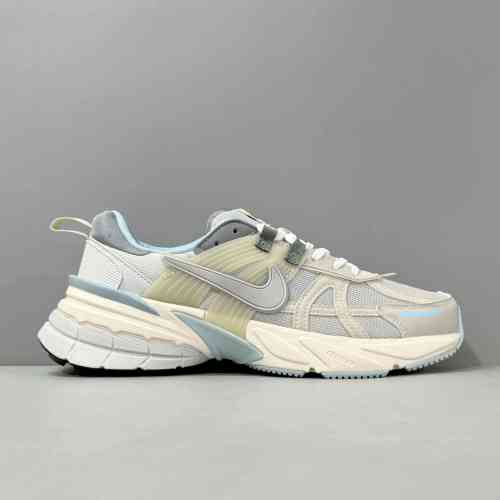 DJ版本 灰蓝白FZ3596-072 耐克Nike V2K Run 轻便耐磨时尚亮色舒适织物皮革减震防滑耐磨低帮休闲跑步鞋 男女鞋