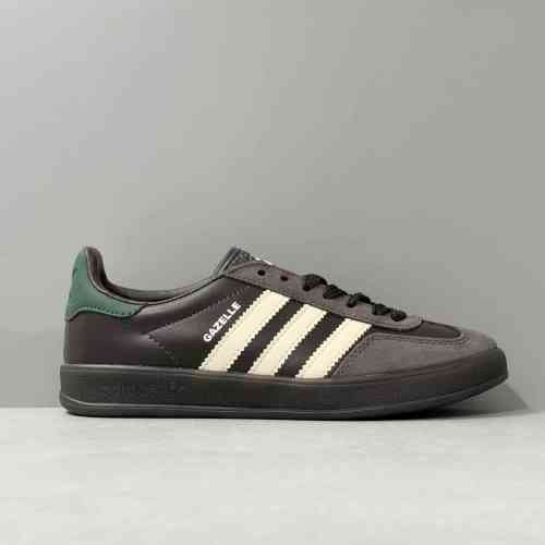 HZ版本 GZ黑棕色IH0374 阿迪达斯三叶草 adidas originals Gazelle Indoor 舒适百搭 低帮 板鞋 男女同款