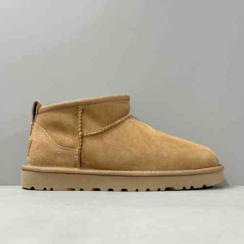 经典Mini-栗子棕1116109-CHE UGG CLASSIC ULTRA MINI 羊皮 保暖防滑 百搭休闲 及踝 雪地靴 女款 栗子棕
