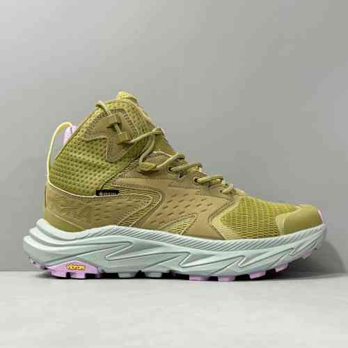 CF版本 卡帕2代中帮-苔藓绿1142831-GMAG HOKA ONE ONE Anacapa 2 Mid GTX 舒适百搭高帮 户外功能鞋 女款 苔藓绿
