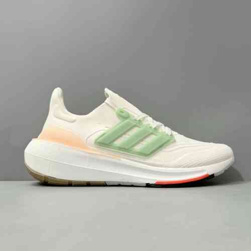 HG版本 UB9.0白绿（粉红标）HQ6338 阿迪达斯三叶草adidas ULT Light BOOST舒适抗扭转 织物防滑耐磨轻便 低帮 训练跑步鞋 男女同款 白绿