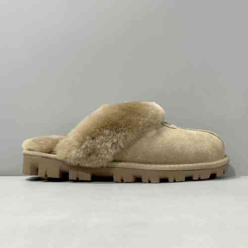 LZ版本 星拖-羚羊棕5125-ALP UGG 简约舒适包头平跟 拖鞋/家居拖鞋