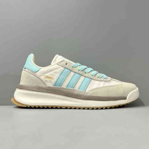 XG版本 2代-米蓝JI2521 阿迪达斯三叶草adidas originals SL 72 RTN 舒适 防滑耐磨 低帮生活休闲鞋 女款 米蓝色