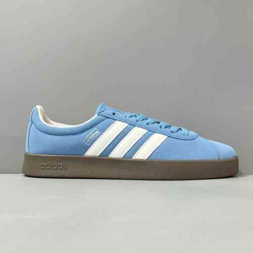 NEO蓝白灰J10496 adidas Court Vl Classic 舒适休闲 低帮 板鞋 男女同款 蓝白色