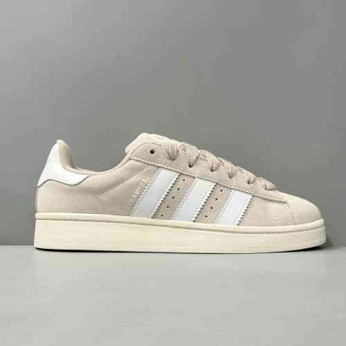 V版顶级 卡其色HP2924 阿迪达斯三叶草Adidas Originals Campus 00s 防滑耐磨轻便低帮板鞋 女款 头层麂皮