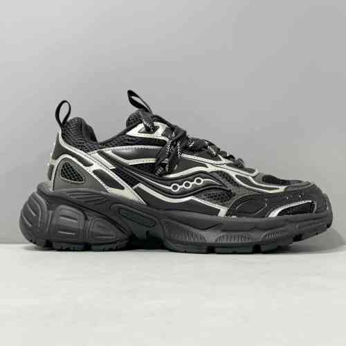 LG版本 黑银色S79053-2 索康尼Saucony 2K CAVALRY 大2K 合成革 复古 防渭耐磨 低帮 生活休闲鞋 男女同款 黑银色