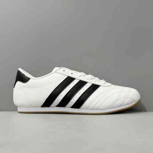 YH版本 白黑JS1194 阿迪达斯三叶草adidas originals Taekwondo 舒适 防滑耐 低帮训练鞋 女款 白黑色