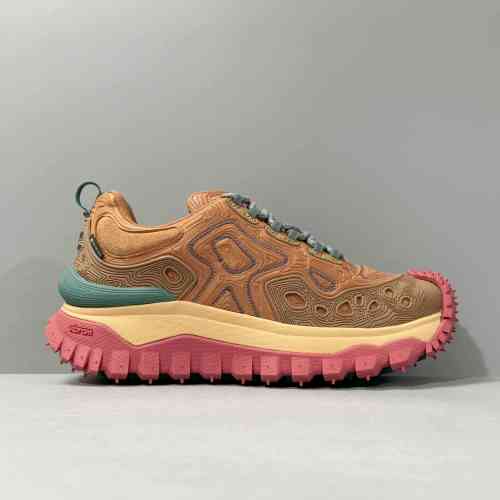 DH版本 SB联名棕M3275371 Salehe Bembury x Moncler盟可睐 潮流时尚 低帮 生活休闲鞋 男女同款 棕粉