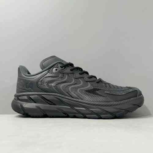 CF版本 克里夫顿LS-黑色1141550-BASP HOKA ONE ONE CLIFTON LS休闲舒适 网布防滑 低帮跑步鞋 男款 黑色