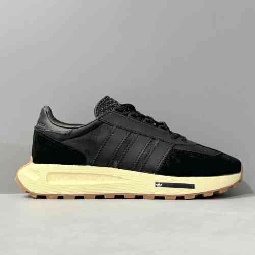 H1版本 E5-黑色H03080 阿迪达斯三叶草adidas originals Retropy E5 复古 织物防滑耐磨包裹性 低帮 休闲跑步鞋 男女同款 黑色