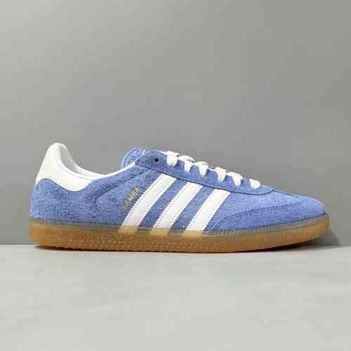 CG全头层版本 蓝白棕ID1668 阿迪达斯三叶草adidas originals Samba ADV 舒适百搭 防滑耐磨低帮 板鞋 男女同款