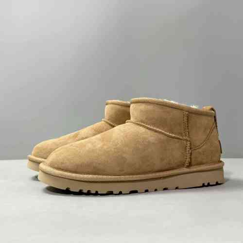 LS特价版本 经典Mini-栗子棕1116109-CHE UGG CLASSIC ULTRA MINI 羊皮 保暖防滑 百搭休闲 及踝 雪地靴 女款 栗子棕